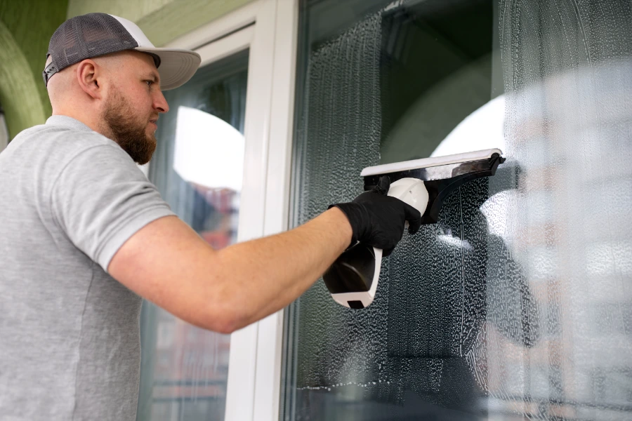 Window washing in the Hawthorne District Portland Oregon — craftsman bungalow and storefront glass cleaning